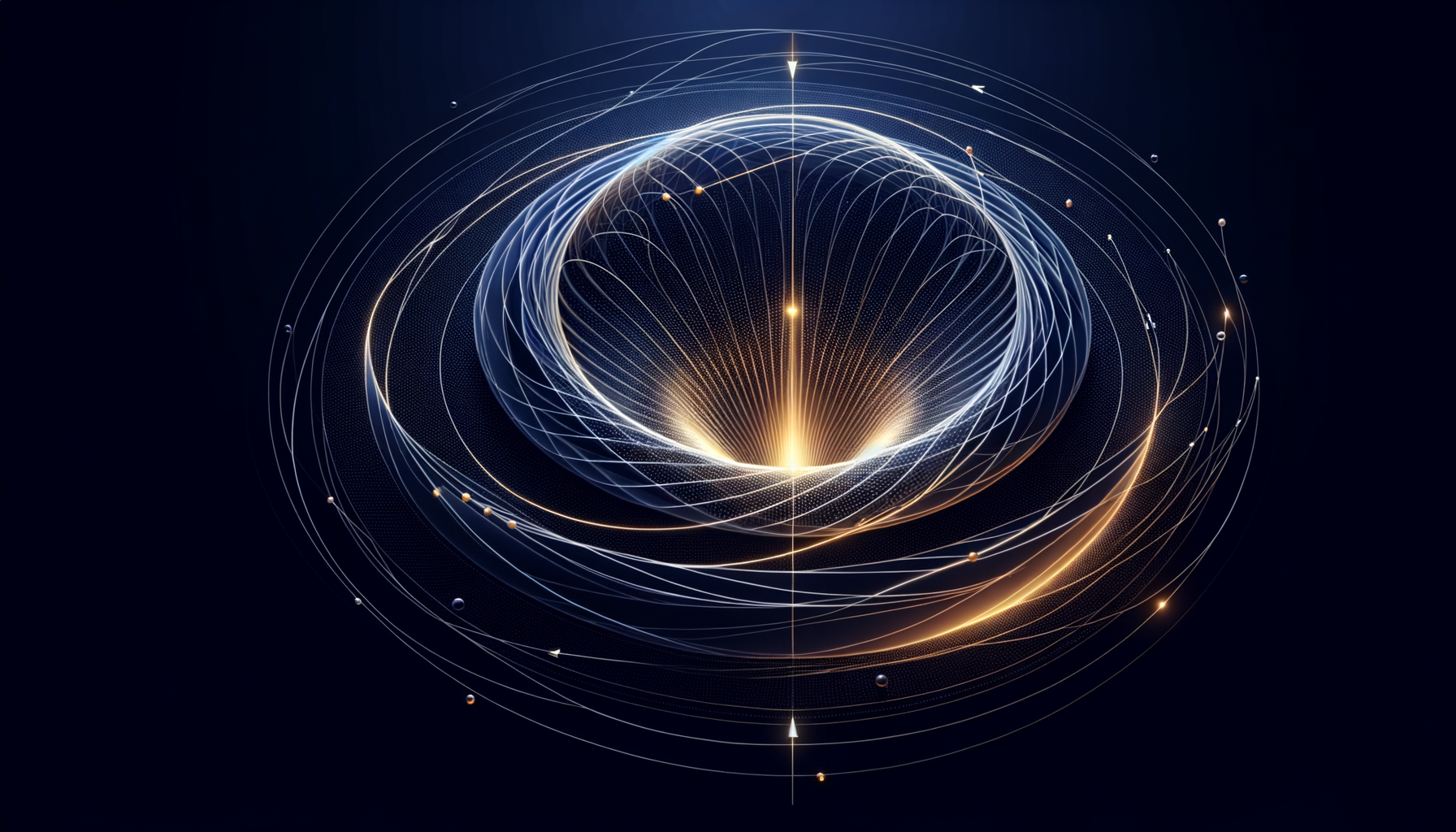 Converging trajectories on a constraint landscape representing the inevitability of attractor-based selection