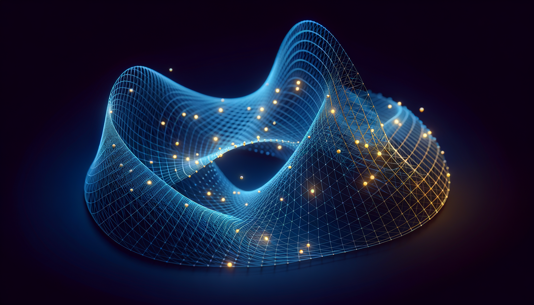 Abstract visualization of interlocking invariant manifolds representing quantitative relationships in the H4 attractor space
