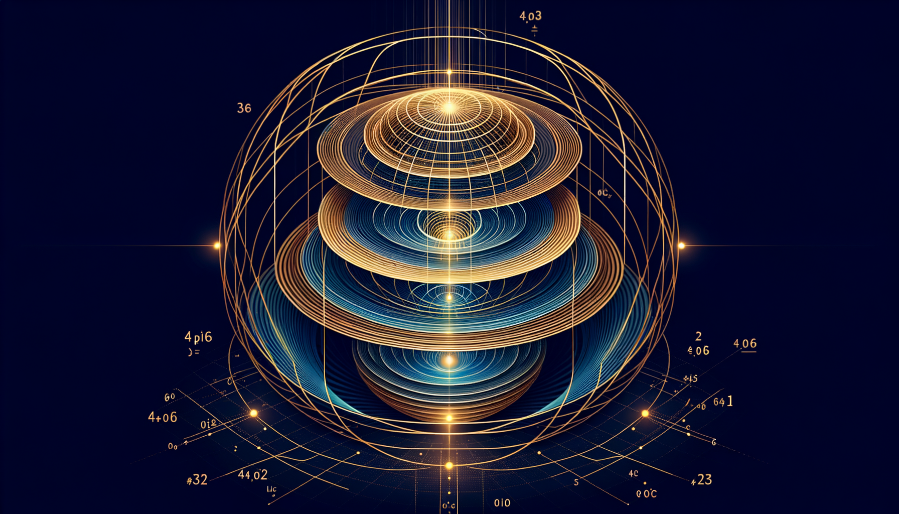 Nested phi-scaled geometric shells representing mass from closure structure
