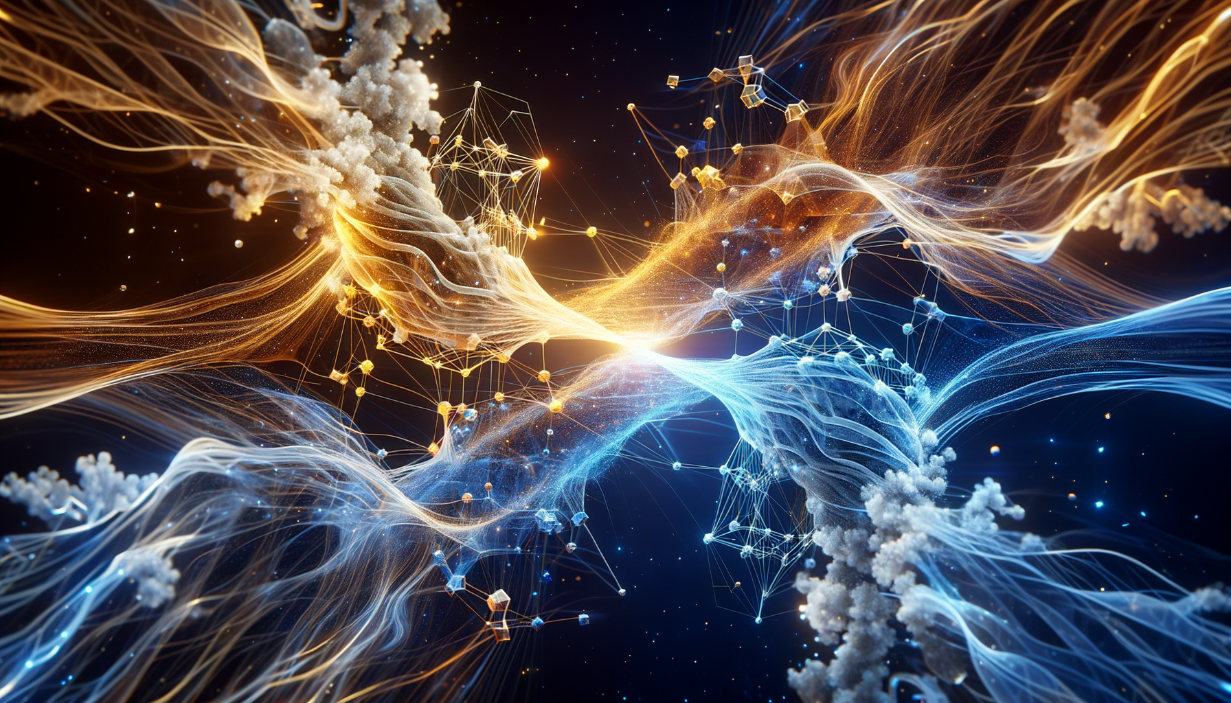 Two parallel geometric worlds connected by golden correspondence bridges