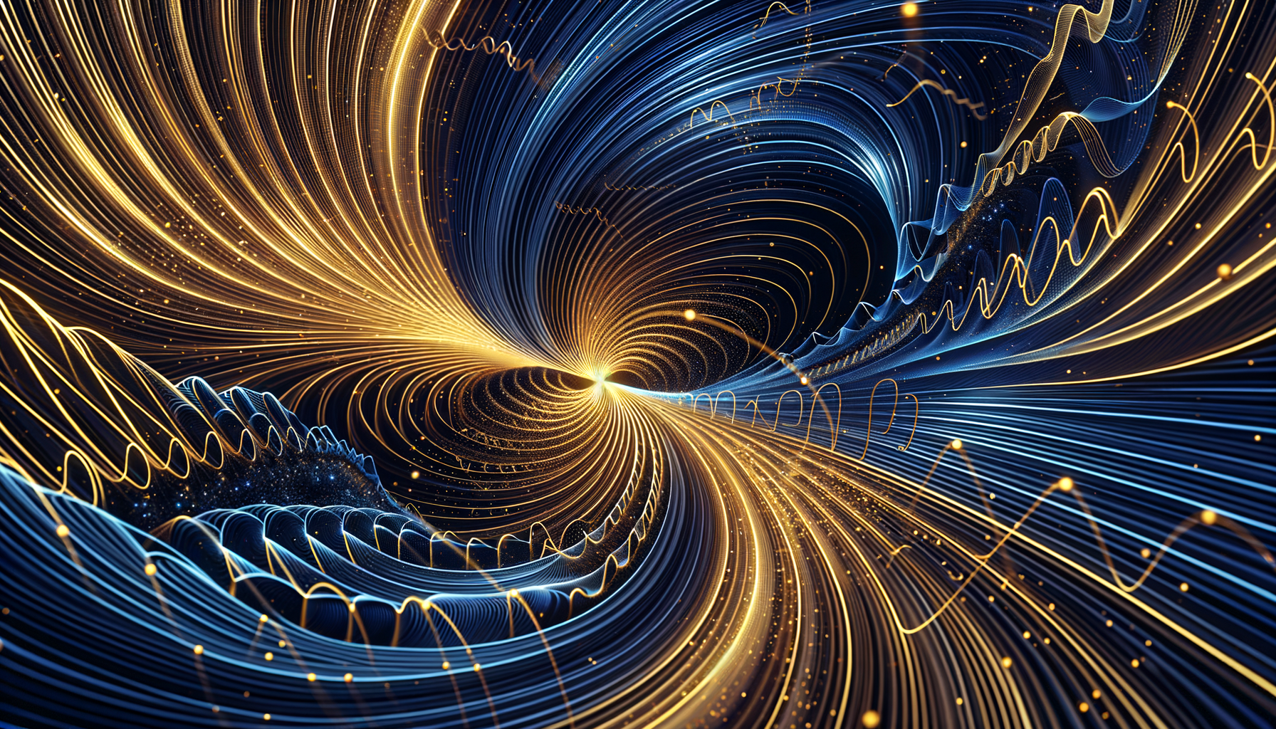 Golden path trajectories producing interference bands on a constraint landscape