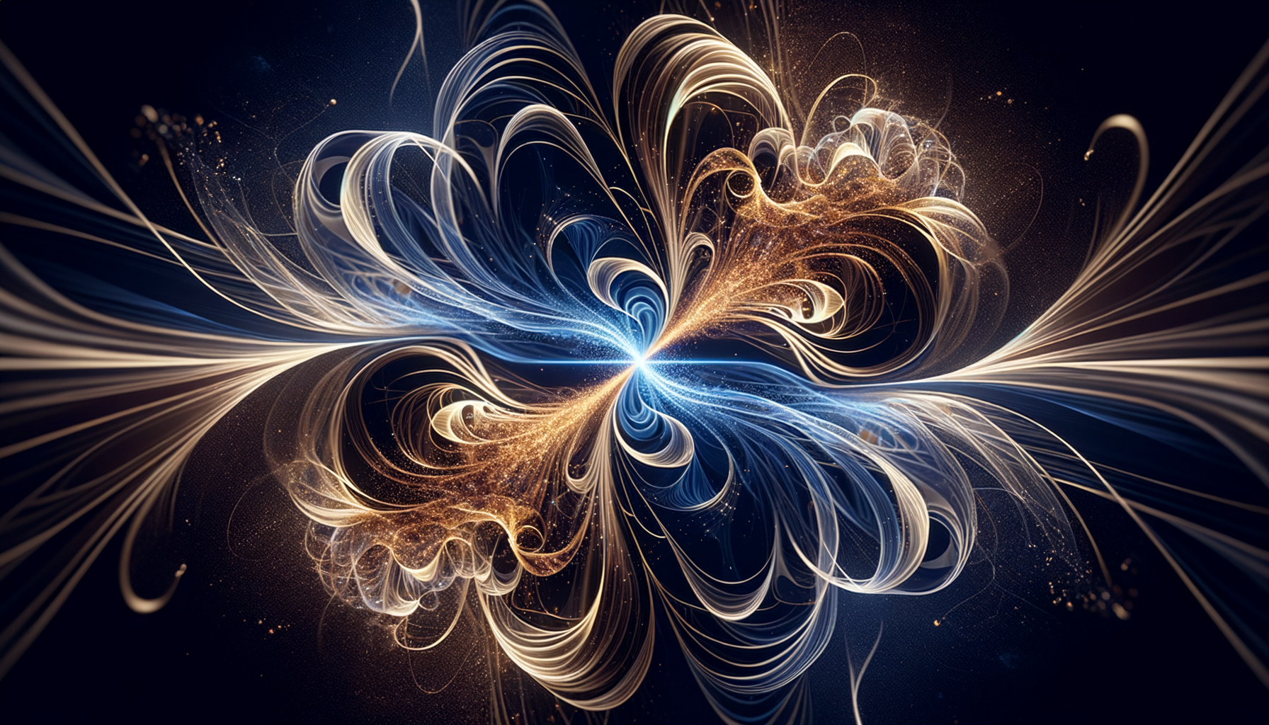 Forward and backward golden flows intertwining to produce a Schrodinger wave