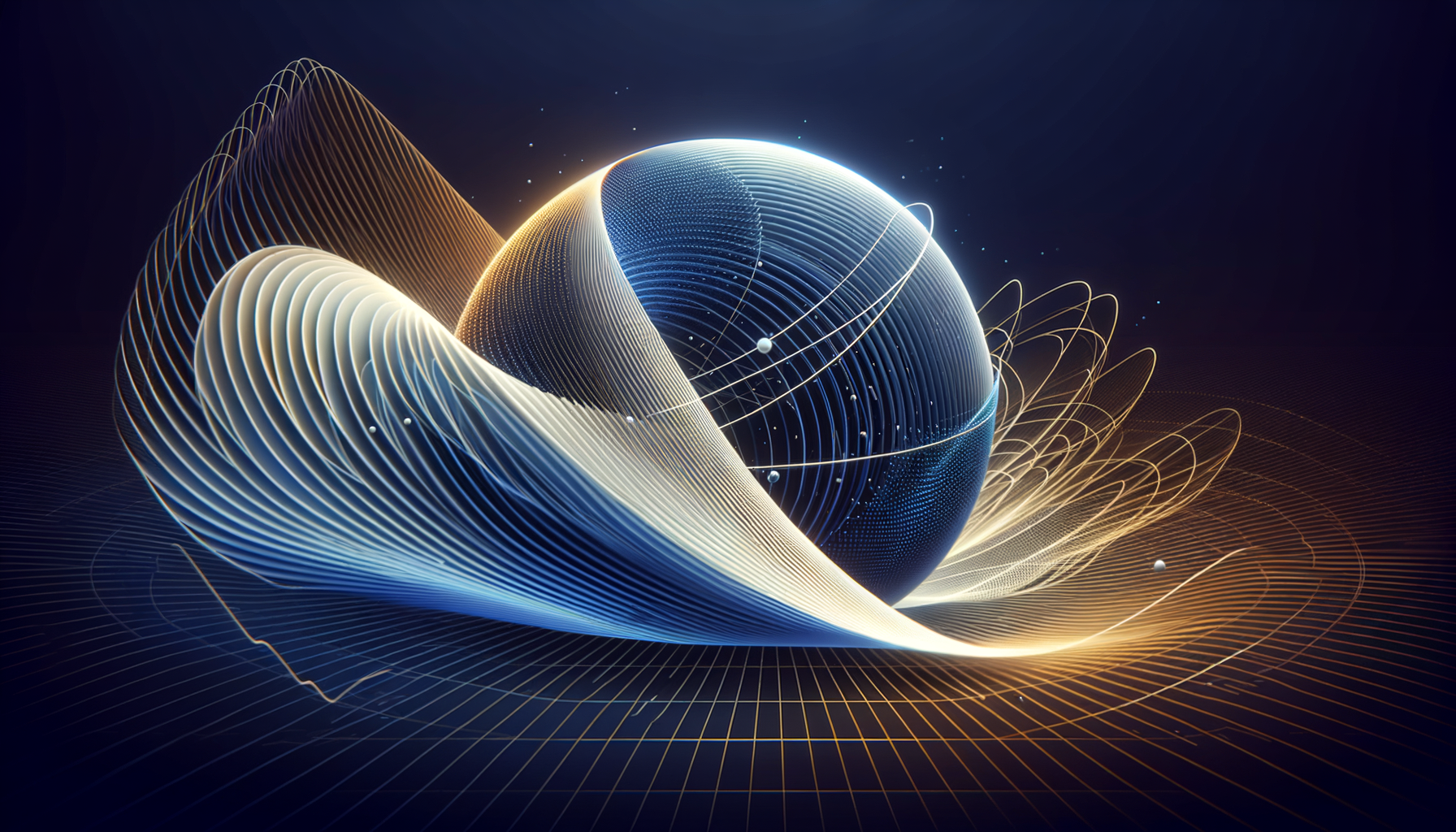 Linear wave as tangent plane to curved golden nonlinear surface