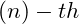 ( n )-th