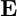 \mathbf{E}