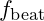 f_{\text{beat}}