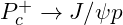 P_c^+ \rightarrow J/\psi p