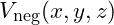 V_{\text{neg}}(x, y, z)