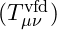 ( T_{\mu\nu}^{\text{vfd}} )