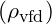 ( \rho_{\text{vfd}} )