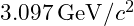 3.097 \, \text{GeV}/c^2